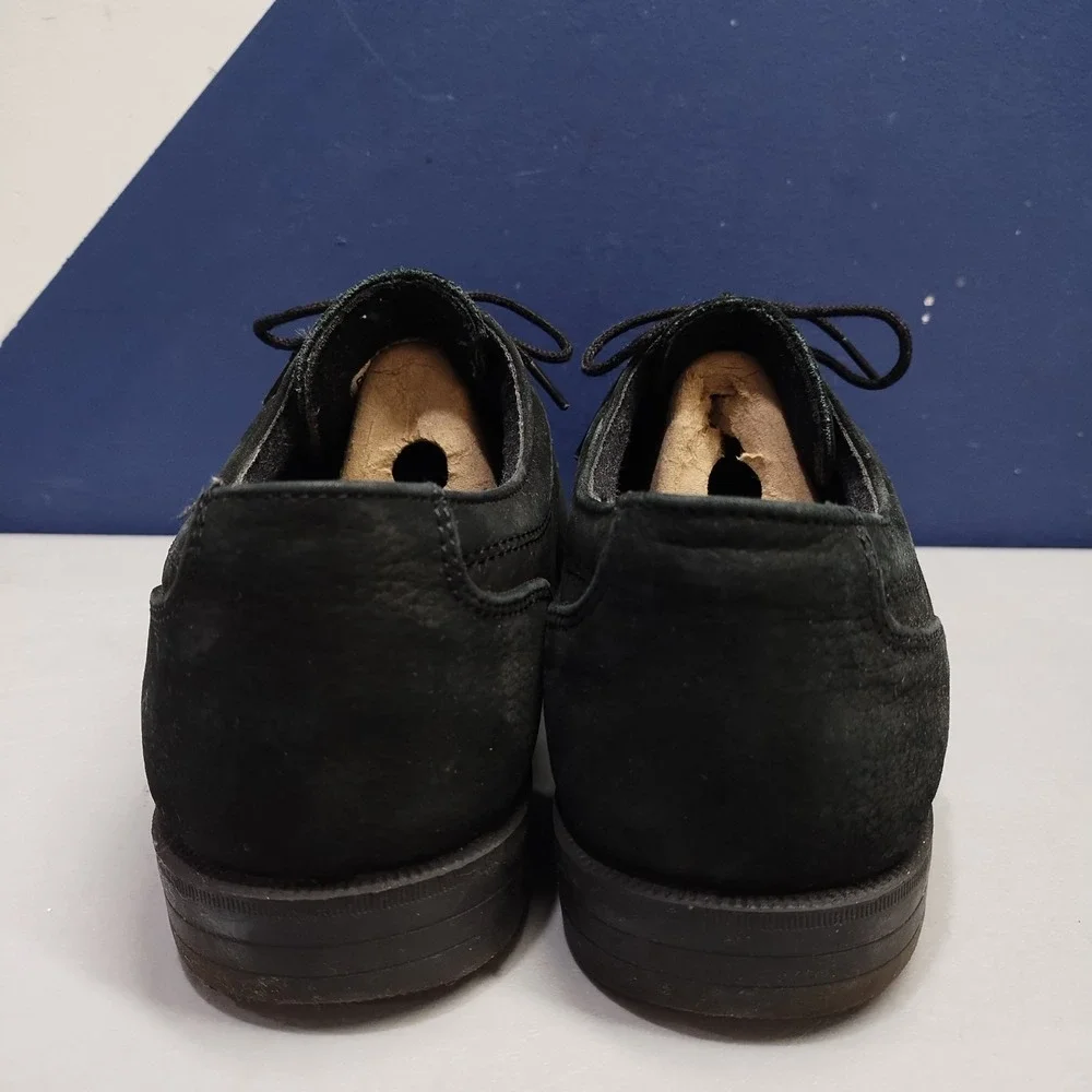 Deer Stags Buck Oxford Shoes Mens US 10M Black Genuine Leather Comfort Lace Up
